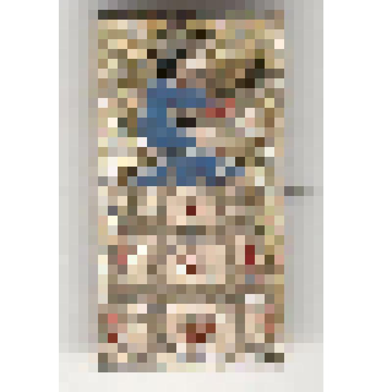 Значок. Дымковская игрушка. Девушка с птицей, на булавке. СССР