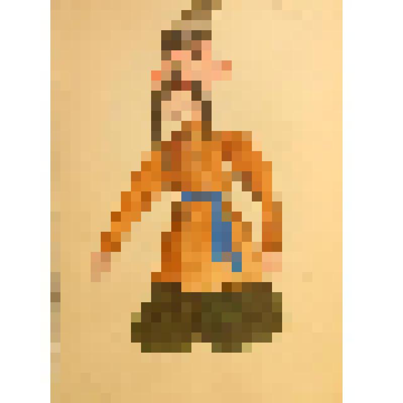 Эскиз куклы. "Писарь". Театр кукол. "Майская ночь, или Утопленница" (Режиссер В. Бредис). Кострома