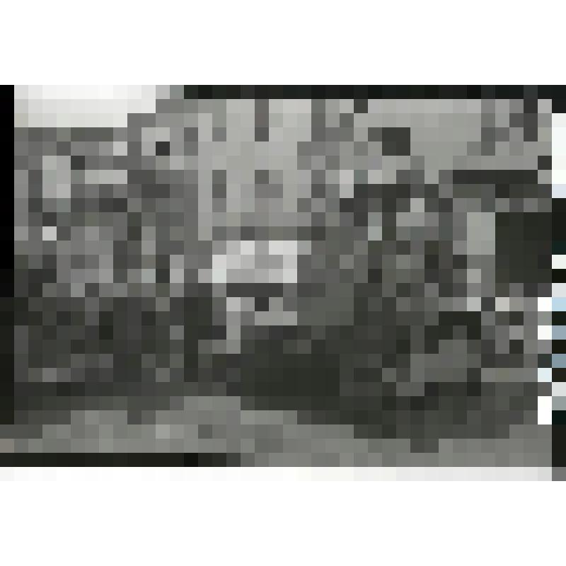 Негатив. Трактор "Дружба" выходит из цеха