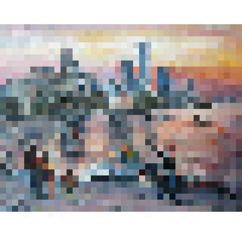 Закат над прудом