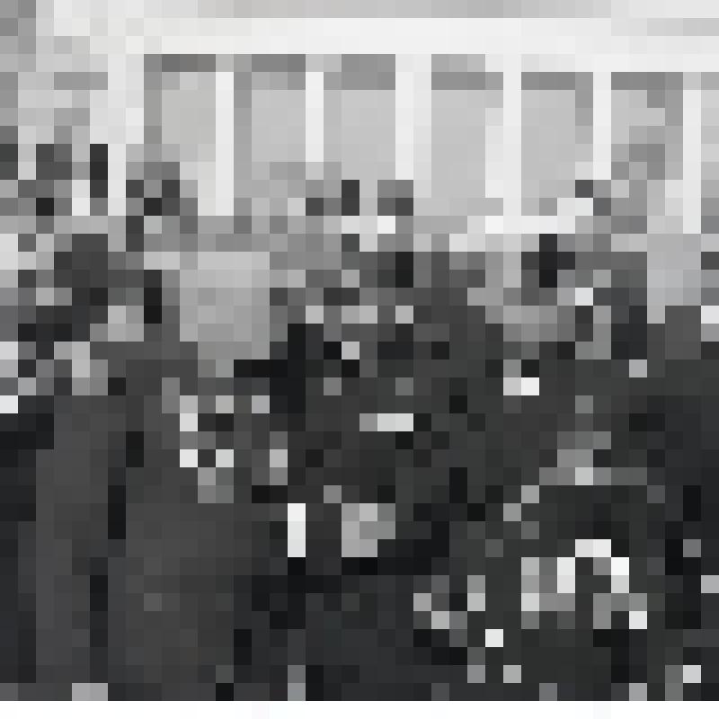 Негатив. Моряки-черноморцы, герои Советского Союза И.А.Тесленко, А.Е.Черцов, А.Г.Кананадзе, на Графской пристани в дни празднования 30-летия освобождения Севастополя