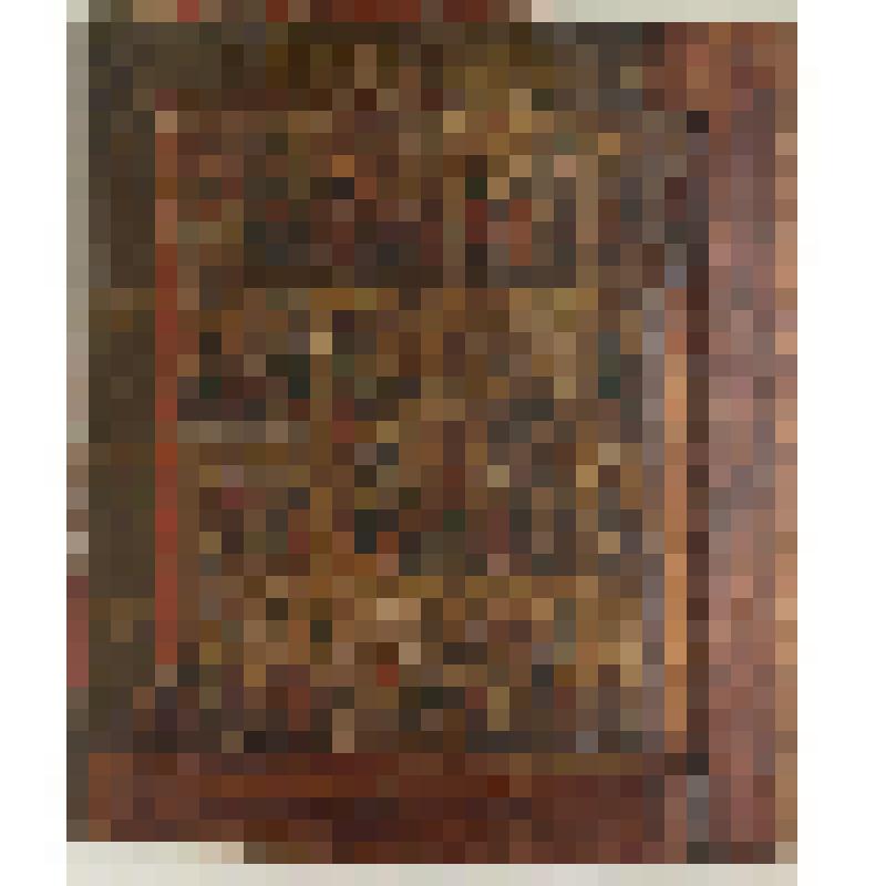 Икона "Воскресение Христово - Сошествие во ад с двунадесятыми праздниками"