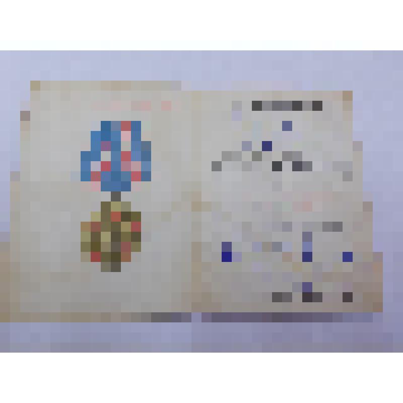 Удостоверение к юбилейной медали "50 лет Вооруженных Сил СССР"