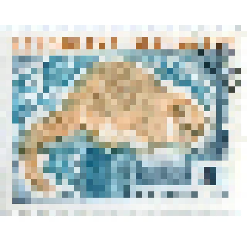 Марка почтовая. Животное лемур крысиный (Cheirogaleus major). Номинал 200 малагасийских франков