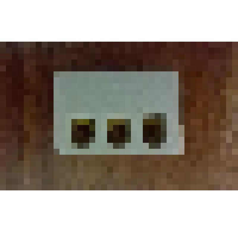 Прибор из керамики белого цвета -модель для обучения чтения по Брайлю, принадлежал Саранчину К