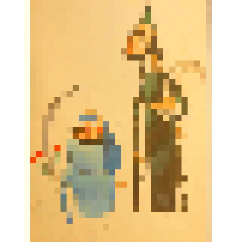 Эскиз куклы. "Разбойники". Театр кукол. "Ашик Кериб" (Режиссер В. Бредис). Кострома