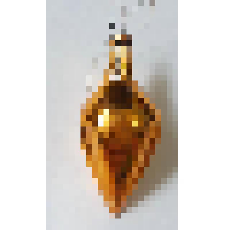 Игрушка ёлочная. Сосулька оранжевая