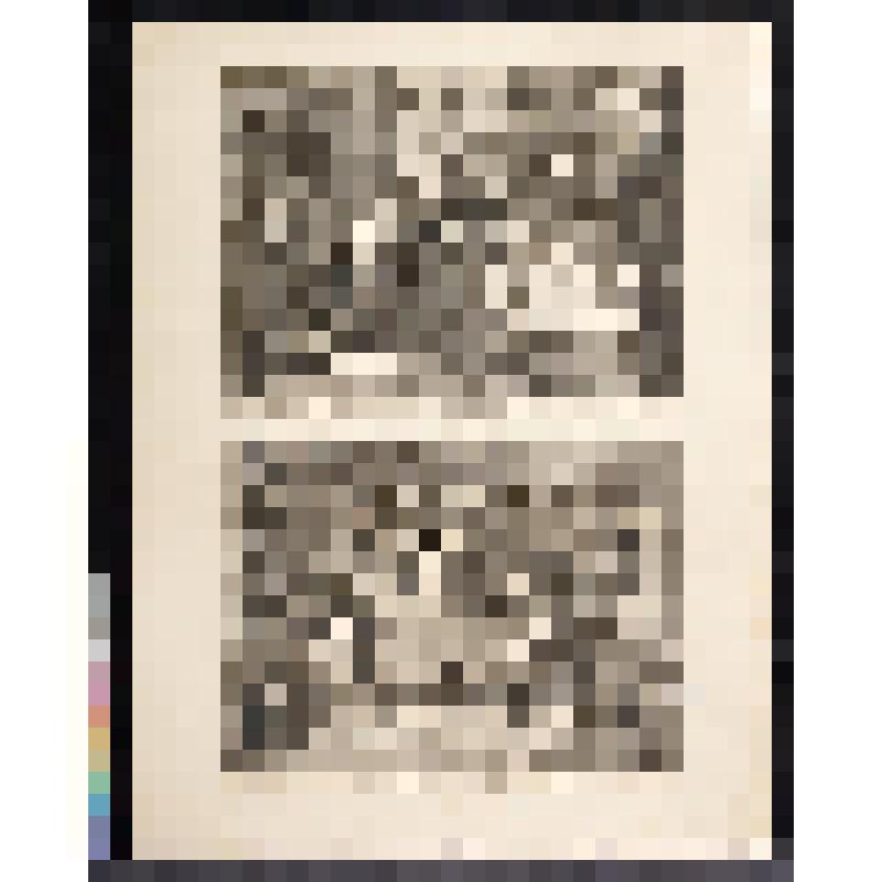 a) Гудибрас и адвокат. Лист VII; b) Гудибрас избивает Сидрофелия и его слугу. Лист IX из серии "Гудибрас". 1726, из альбома «The Works of William Hogarth»