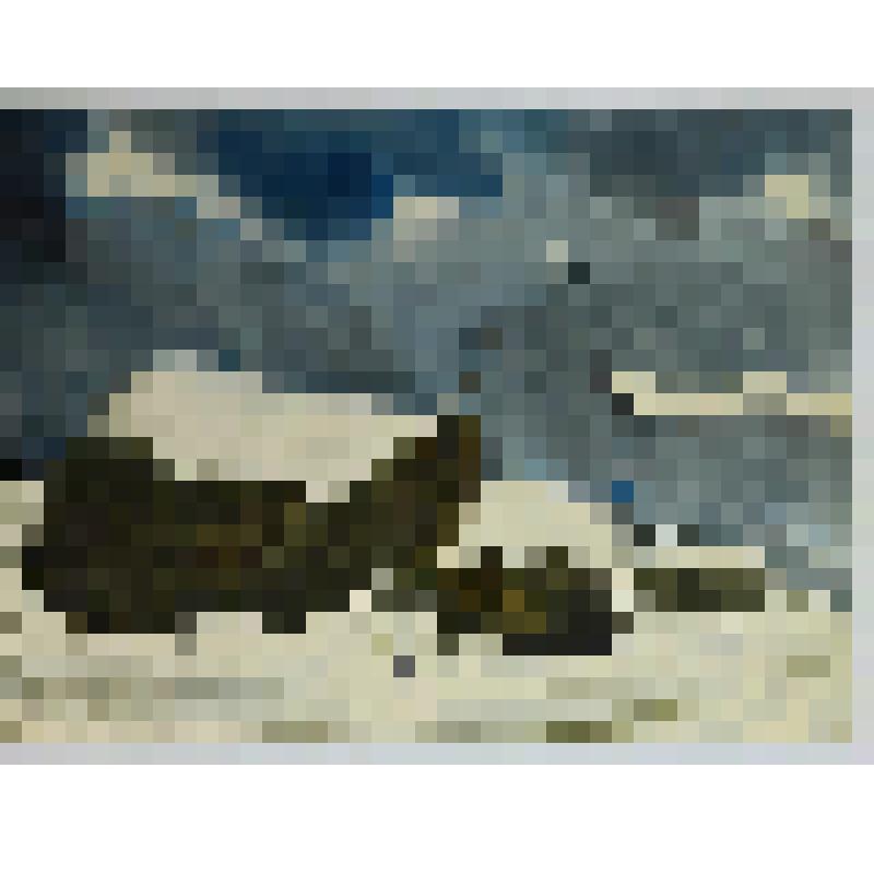 Акварель. Стога на Чусовой