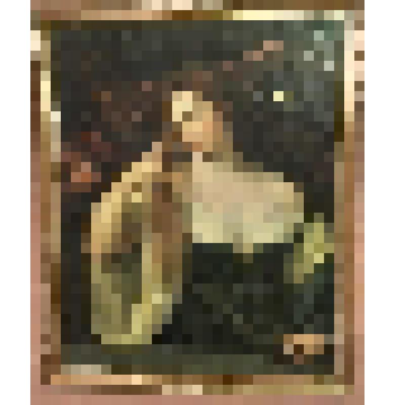 "Женщина с распущенными волосами" (Копия с Тициана). Картина