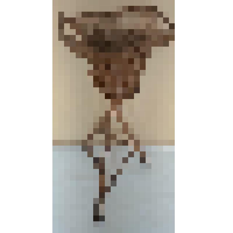 Жардиньерка - подставка для цветов, выращиваемых в комнатах. Изготовлена в виде плетеной корзины с широкими полями и двумя круглыми ручками, на треноге. Кустарное производство