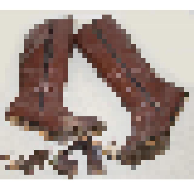 Обувь XIX-XX вв. Сапоги женские, зимние из натуральной кожи коричневого цвета на каблуке. Носок заострен. Застежка "молния". Утеплены искусственным мехом