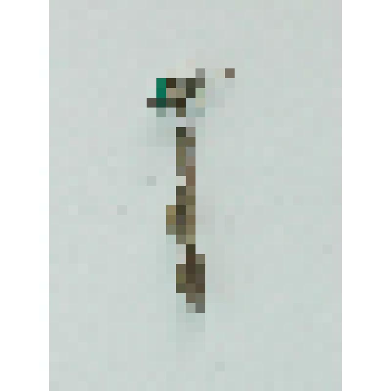 Серьга с малахитом