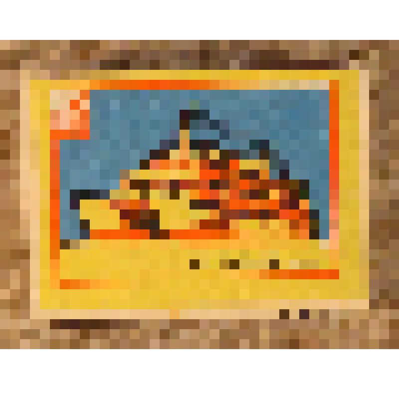 Коробок спичечный сувенирный "Теплоход "Заря", из набора спичек сувенирного "СССР 60"