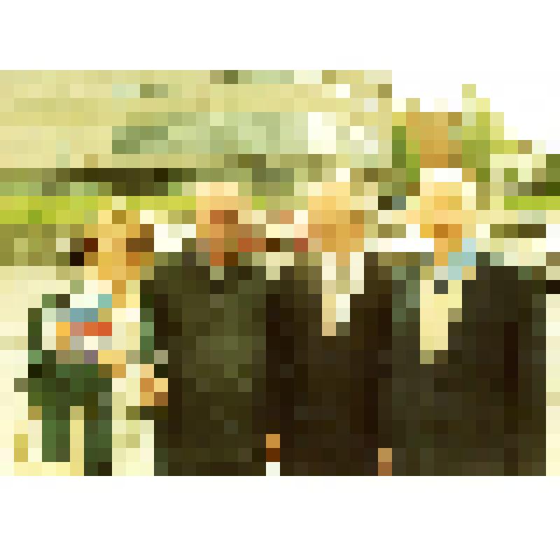 Жаклин Беер, Бушев, Горбенко А.А. и Тур Хейердал на площади III Интернационала в г.Азове