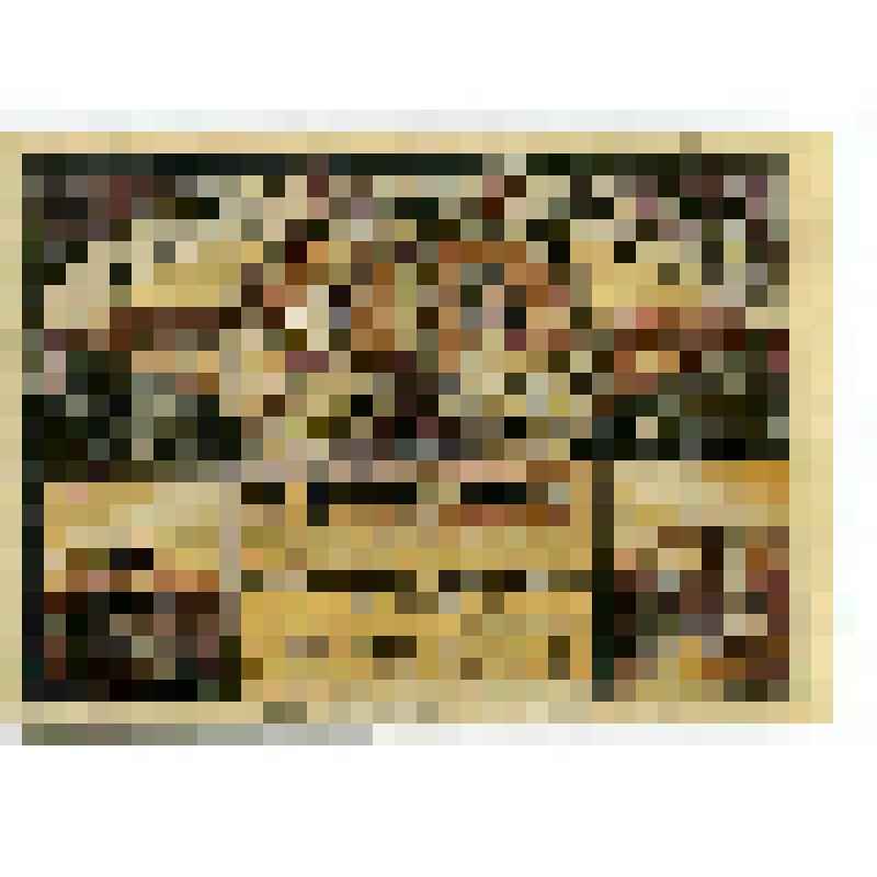 Бумажный денежный знак. Нотгельд г. Целла-Мелис. Ратуша и церковь. Епископ и молодая женщина убегают в разные стороны. 50 пфеннигов. Германский Рейх (Веймарская республика)