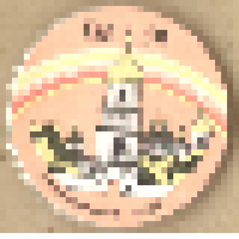 Значок нагрудный "Киев 1500. Софийский музей ХI-XIX в.", в форме круга; оранжевого, белого, черного, зеленого, желтого, красного цветов; с изображением Софийского музея; с булавочным креплением. Из коллекции по теме "Музеи России, СССР"