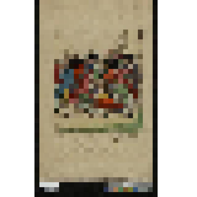 Карикатура. Избиение продавца серебряных монет