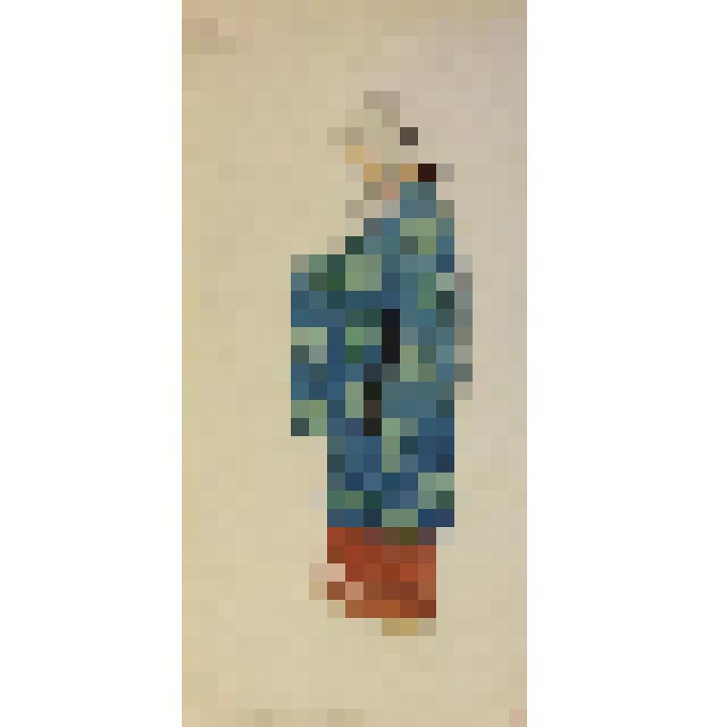 Эскиз женского костюма. Мать Тадайо. "Японские сказки" (Постановка 1925 г.  Реж.: Сац Н.И.). Москва, Московский театр для детей