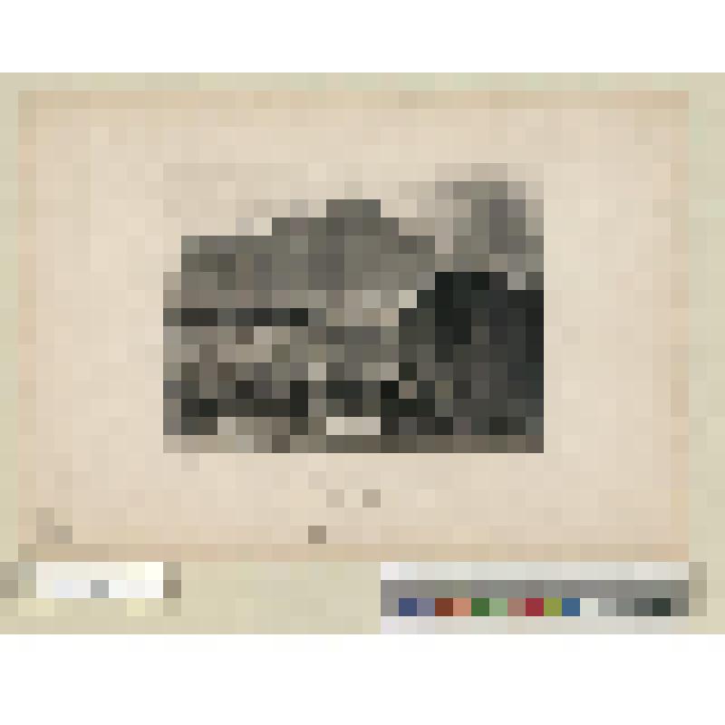 Историческая сцена. Взятие Бастилии. 14 июля 1789 г. "La prise de la Bastille (14 Juillet 1789)". "Publie par Furne a Paris"