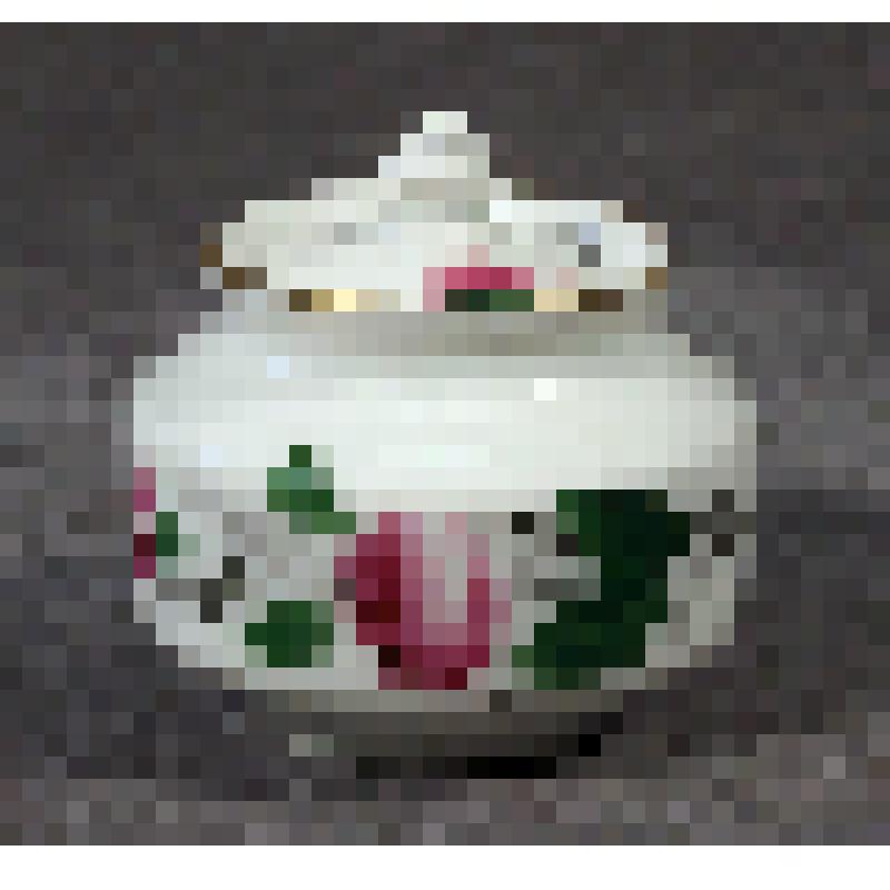 Крышка от сахарницы. Из сервиза чайного миниатюрного с цветочной росписью