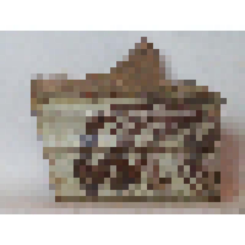 Изразец печной карнизный гладкий расписной