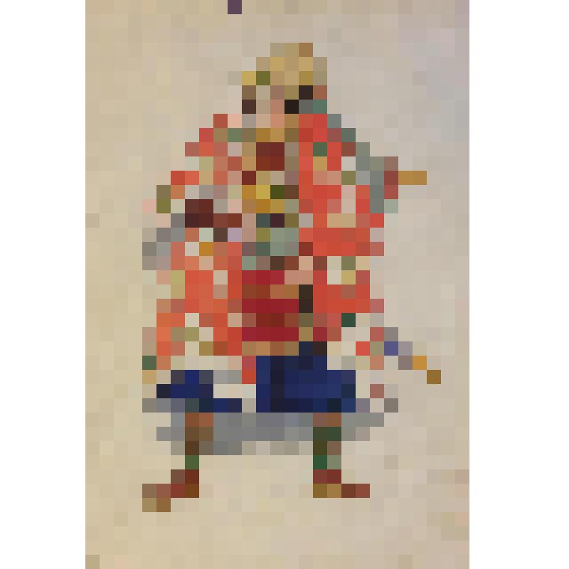 Эскиз мужского костюма. Гневный. "Японские сказки" (Постановка 1925 г. Реж.: Сац Н.И.). Москва, Московский театр для детей