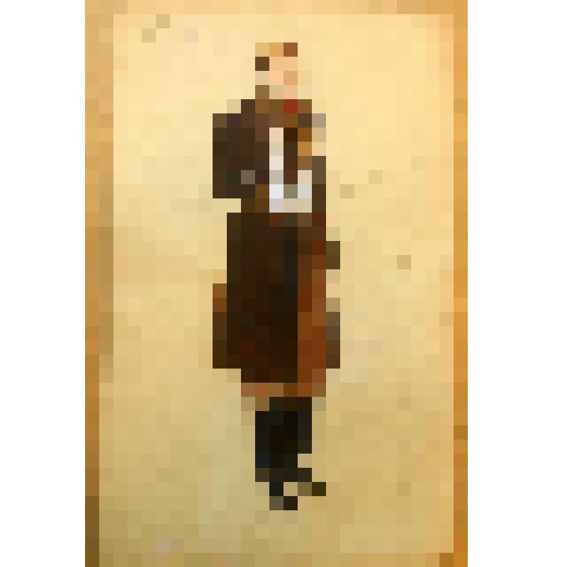 Эскиз костюма. "Молчалин" (II-й Акт). "Горе от ума" (Режиссер Б.Н. Норд). Москва, Госцентюз