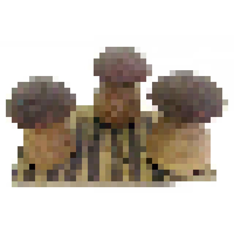 Игрушка из дерева и фанеры расписная (три белых гриба)