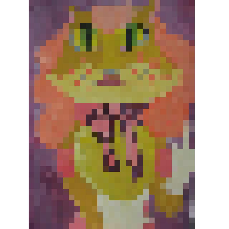 "Киска - мурыска". Детский рисунок