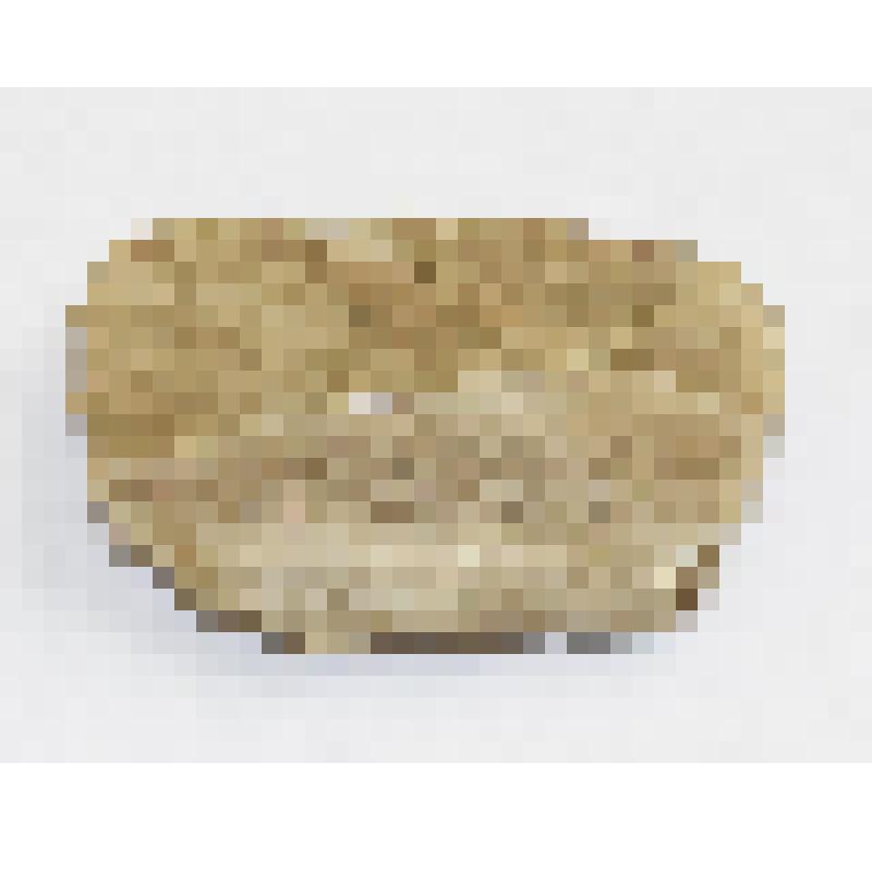 Заготовка скребловидного орудия мелкого размерного ранга на отщепе  камня светло-коричневого цвета с прожилками