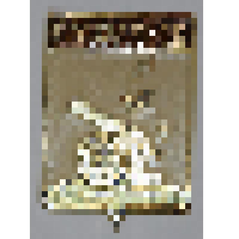 Значок- герб города  Смоленск бело- желтого цвета