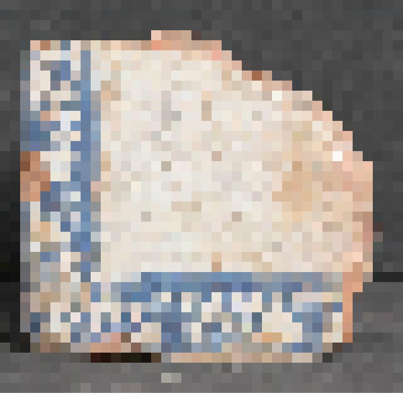 Изразец печной стенной расписной. Фрагмент угловой