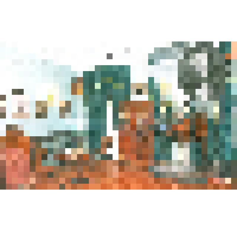 Открытка почтовая "3. Москва. Дом на Никитском бульваре. Кабинет-спальня - место творческого уединения Н.В. Гоголя". Из комплекта "Дом Н.В. Гоголя - мемориальный музей и научная библиотека" с фотографией на обложке в летнее время