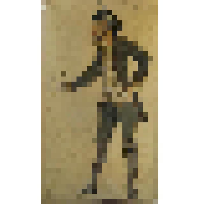 Эскиз мужского костюма. Студент. "Разбойники" (Режиссёр Б. Вершилов, муз. В. Оранского, постановка 1923 г.). Москва, Вторая студия МХТ