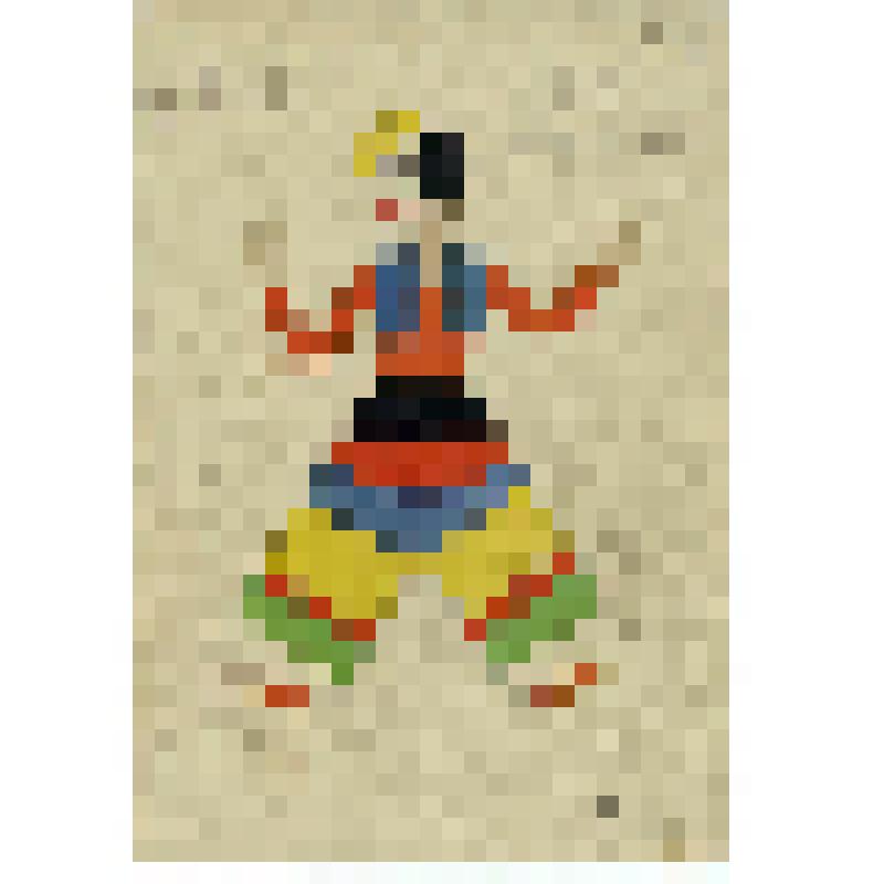 Эскиз костюма. 2-я танцорка,1 картина 2 акта. "Комедианты". Глиэр Р.; 1931, балетм. Чекрыгин А.И., Петровский А.П. (режиссер), худ. Эрдман Б.Р