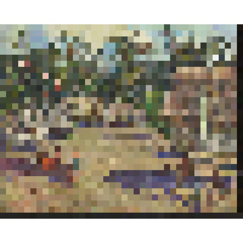 Полдень в деревне Бонгу. Картина