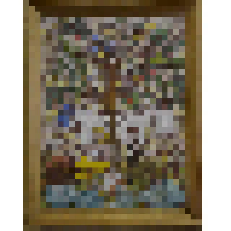 «Папа рисует, мама вышивает, ребятня на дереве играет». Картина