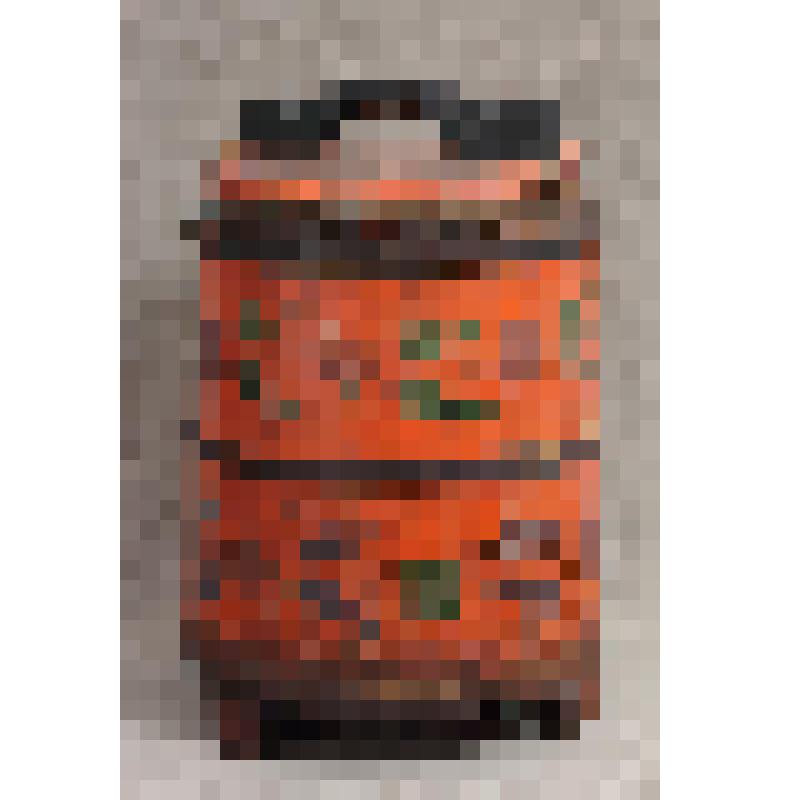 Кадушка расписная с крышкой