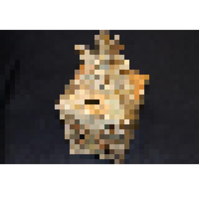 Ваза четырехгранная с крышкой на четырех низких ножках с изображением воинов-всадников и группой сидящих бонз, птиц, цветов