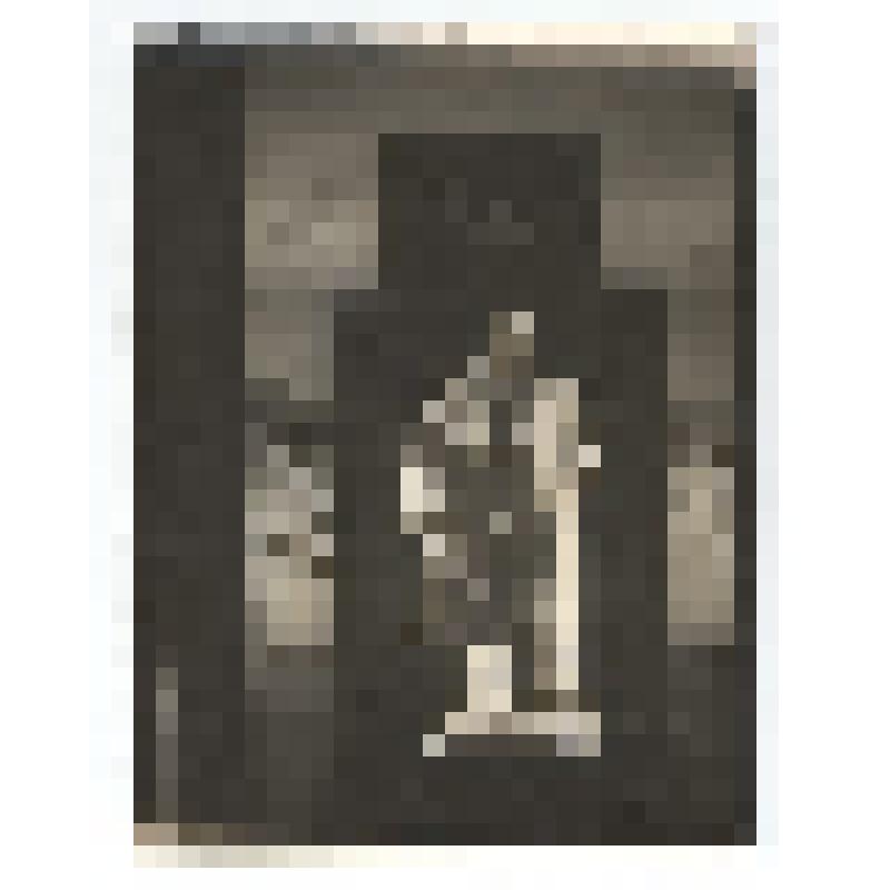 Ф/чб. Экспозиция Центрального музея АССР НП: отдел соцстроительства (статуя В.И.Ленина). Энгельс. 1941