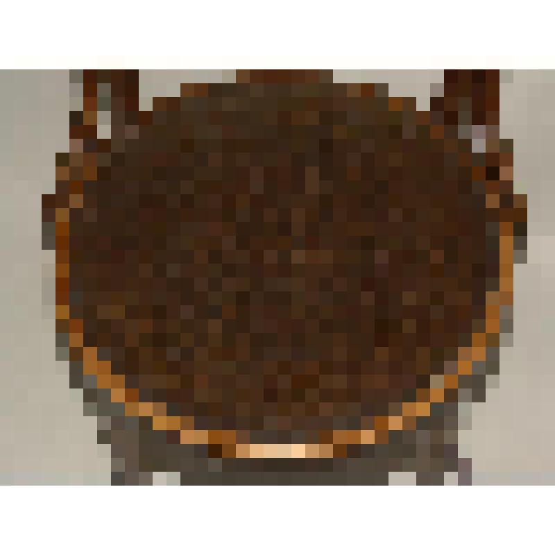 Стул гнутарный с растительным рисунком на сиденье