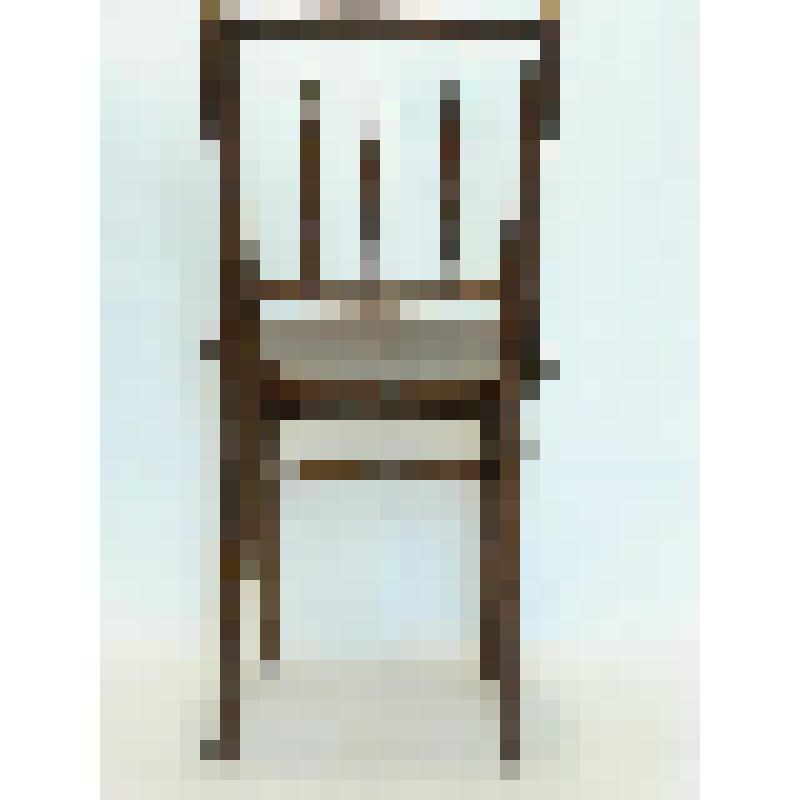 Стул гнутарный с растительным рисунком на сиденье