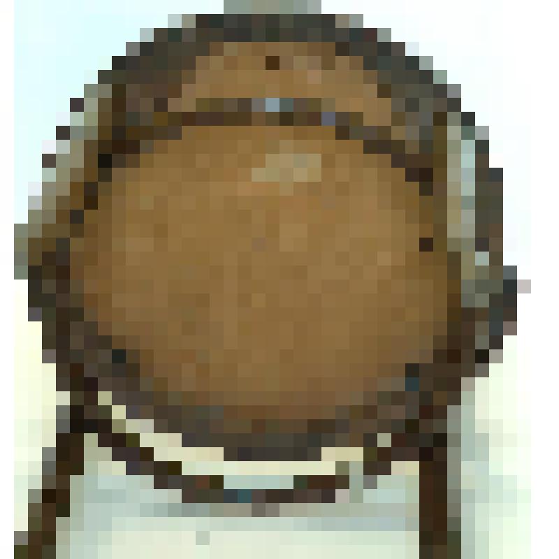 Стул гнутарный с растительным рисунком на сиденье