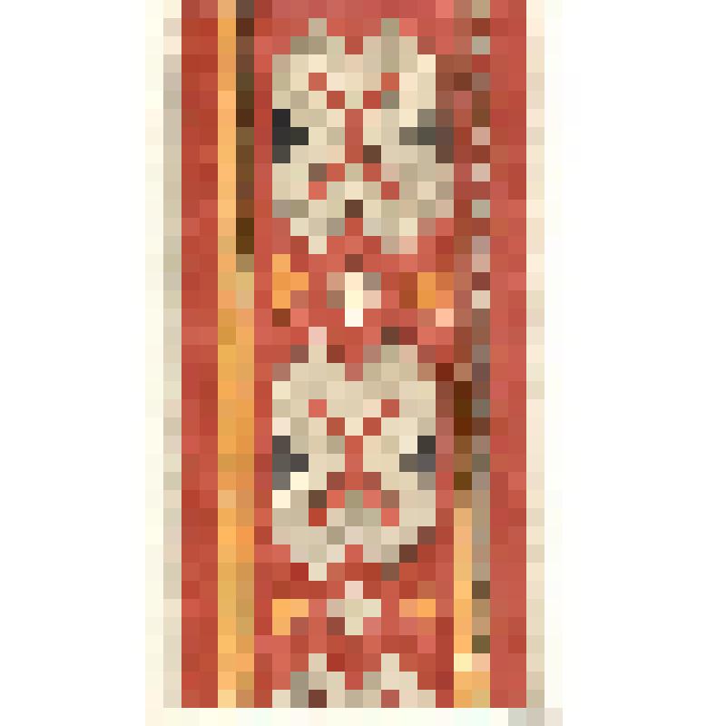 Зарисовка полосы закладного ткачества. Из альбома зарисовок "Русское народное ткачество. Рязанское ткачество"