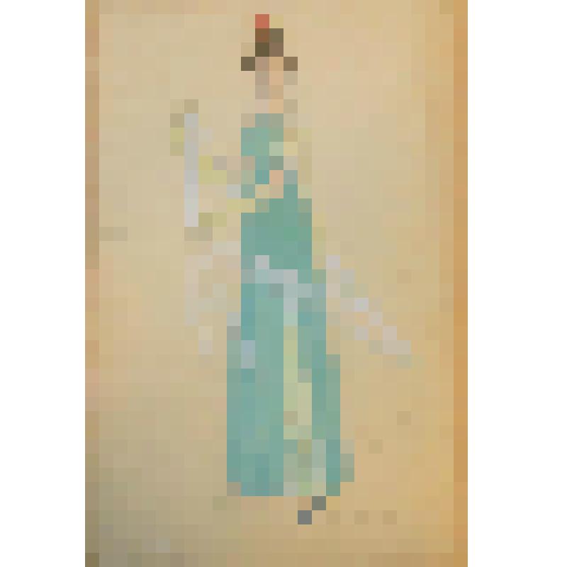 Эскиз костюма. "Госпожа Д". "Горе от ума" (Режиссер Б.Н. Норд). Москва, Госцентюз