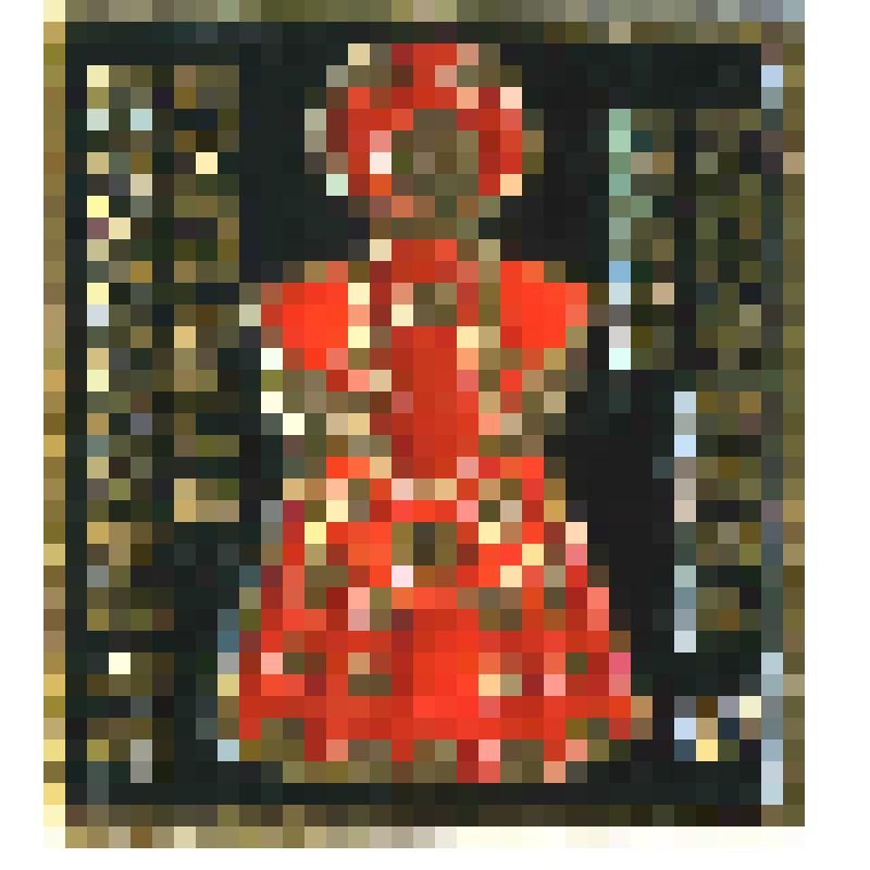 Значок. Дымковская игрушка. Няня с ребенком. на булавке. СССР