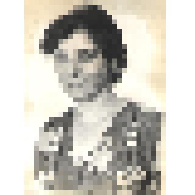 Фотопортрет погрудный, ч/б, Полевой  Эмилии, щипальщицы слюды