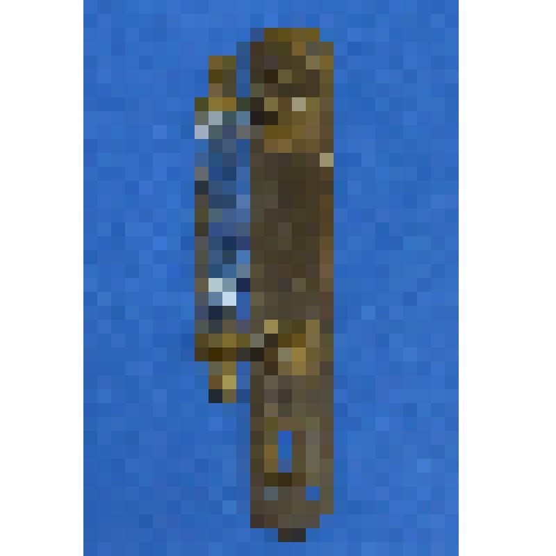 Ручка дверная (скоба дверная) со стеклянным валиком, клеймо: "Каменев в Туле"