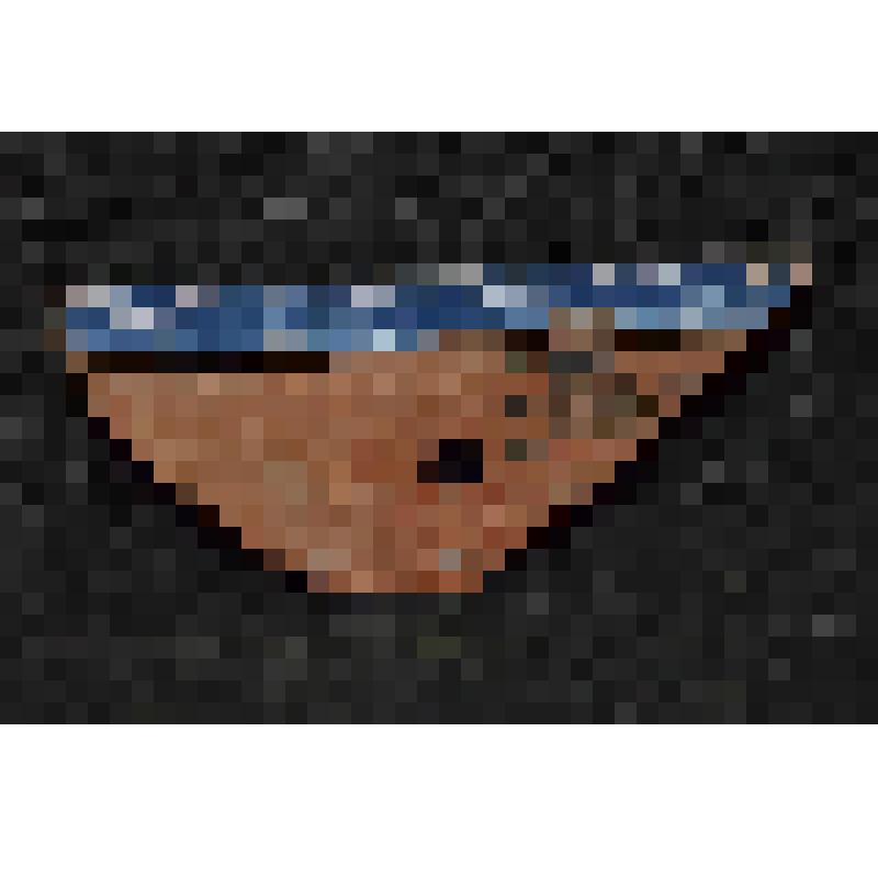 Изразец печной нащельник гладкий расписной